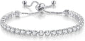 Tennis Bracelets for Women White Gold Plated Diamond AAA+ Cubic Zir...