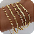 DEARMAY Gold Bracelets - Real 14K Women's Cute Tennis Cubic Beaded ...