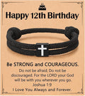 UNGENT THEM Cross Bracelet Happy 8-16th Birthday Gifts for Him Son ...